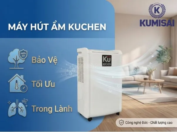 Máy hút ẩm Kuchen có tốt không? Model, Giá bán, Cách dùng