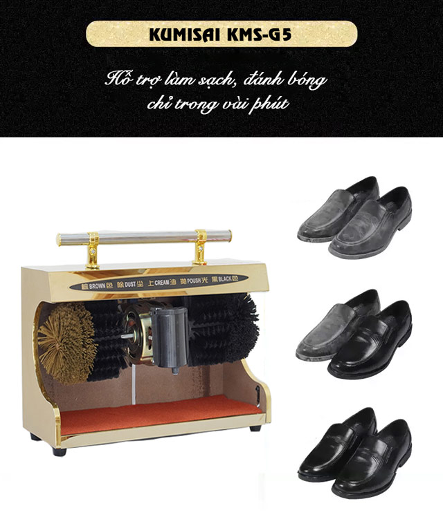 Kumisai KMS-G5 - Tiết kiệm tối đa thời gian làm sạch giày