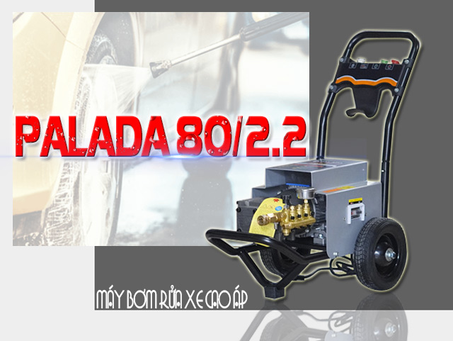 Máy bơm rửa xe Palada 80/2.2 với các thông số ấn tượng