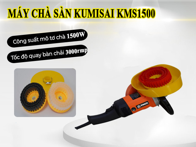 Sản phẩm máy chà sàn cầm tay Kumisai KMS 1500