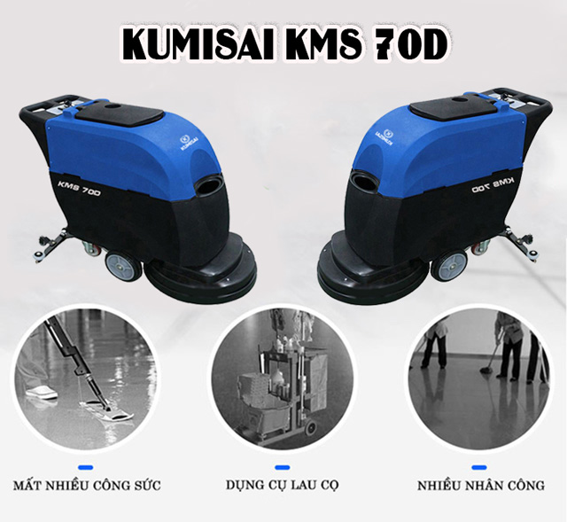Máy chà sàn công nghiệp liên hợp Kumisai KMS 70D