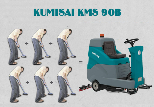 Tiết kiệm tối đa công nhân vệ sinh nhờ Kumisai KMS 90B