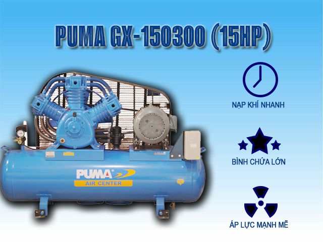 Puma GX-150300(15HP) sở hữu hàng loạt ưu điểm đáng đầu tư