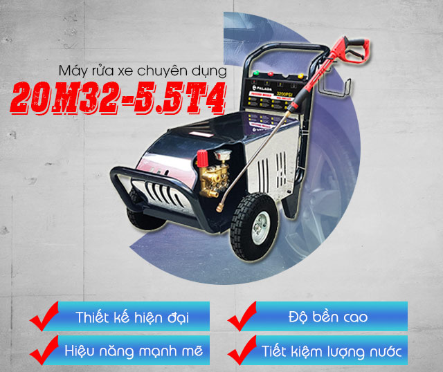 Máy rửa xe chuyên dụng 20M32-5.5T4 với nhiều ưu điểm