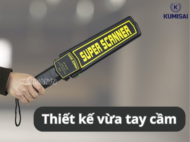 Máy dò kim loại Big Scan Hand MD-3000 thiết kế vừa tay cầm