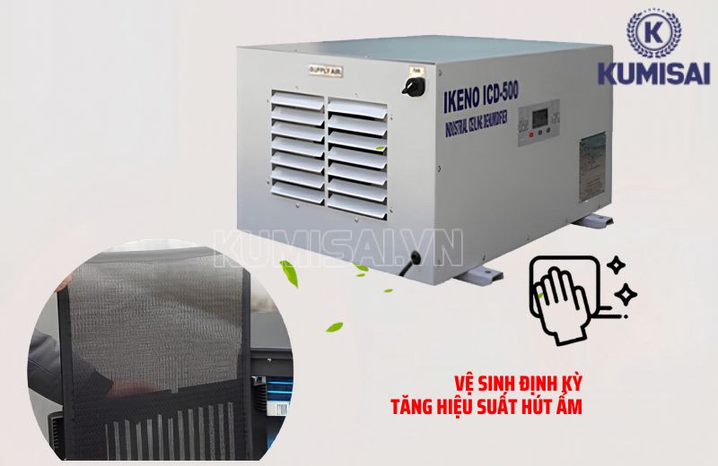 Chú ý vệ sinh màng lọc và các bộ phận của máy đúng cách