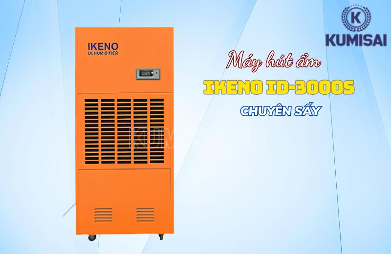 Giao diện của máy hút ẩm công nghiệp Ikeno ID-3000S