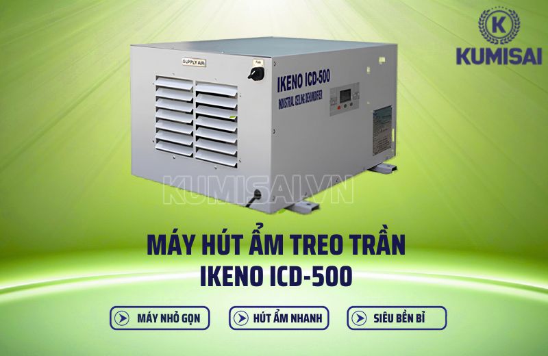 Hình ảnh máy hút ẩm treo trần Ikeno ICD-500