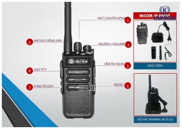 Bộ đàm Micom JP-F4003