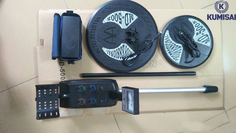 Trọn bộ sản phẩm máy dò kim loại dưới lòng đất Scanner MD5008 