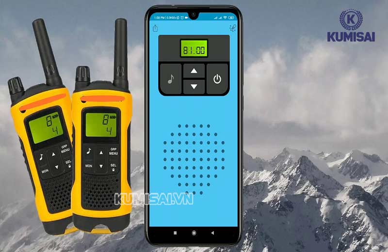 App kết nối điện thoại và bộ đàm