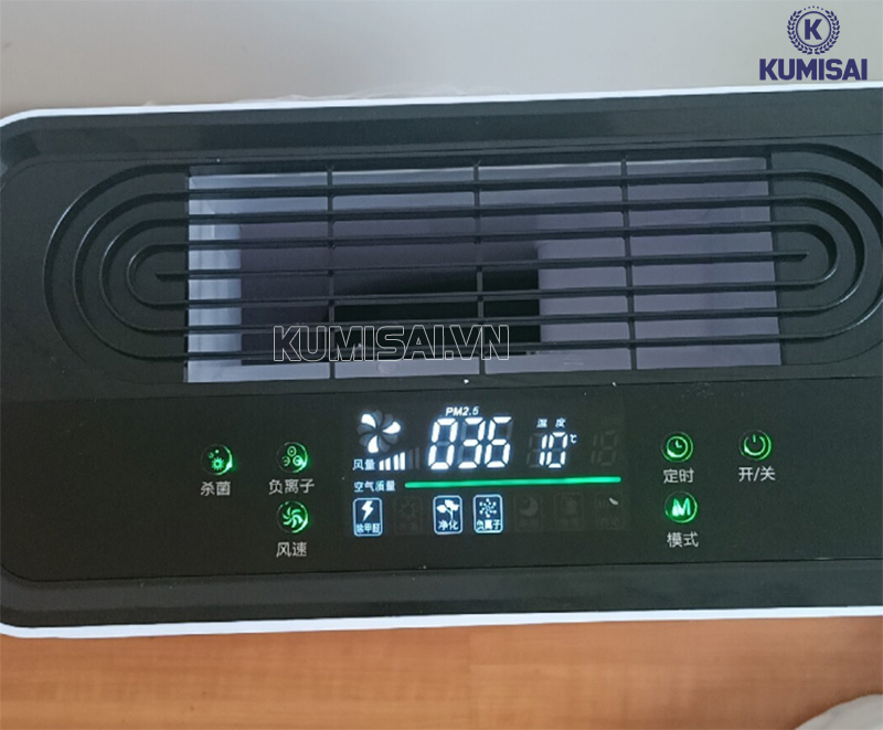 Làm việc thông minh, tiện dụng với cảm biến bụi và đèn diệt khuẩn