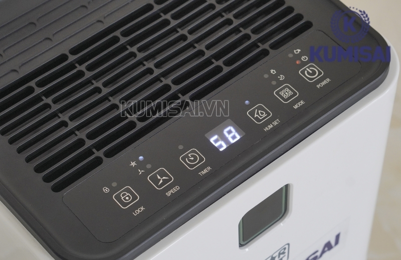 Bảng điều khiển trực quan của máy hút ẩm KMS 12A