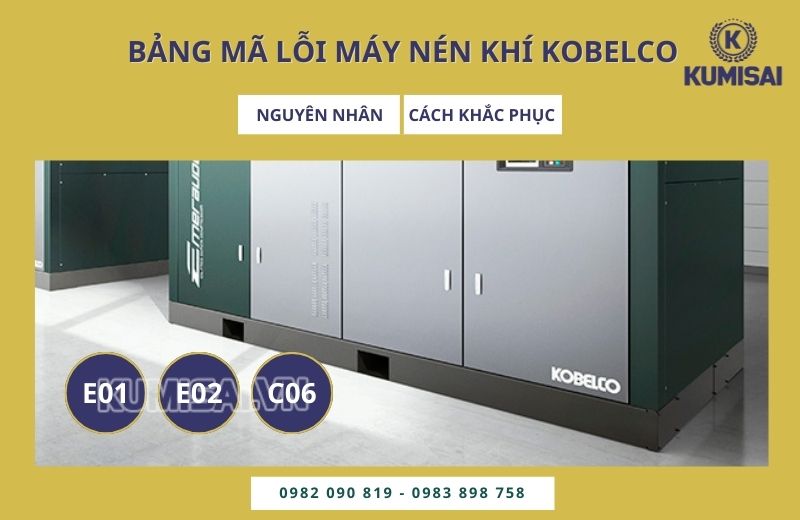 mã lỗi máy nén khí Kobelco
