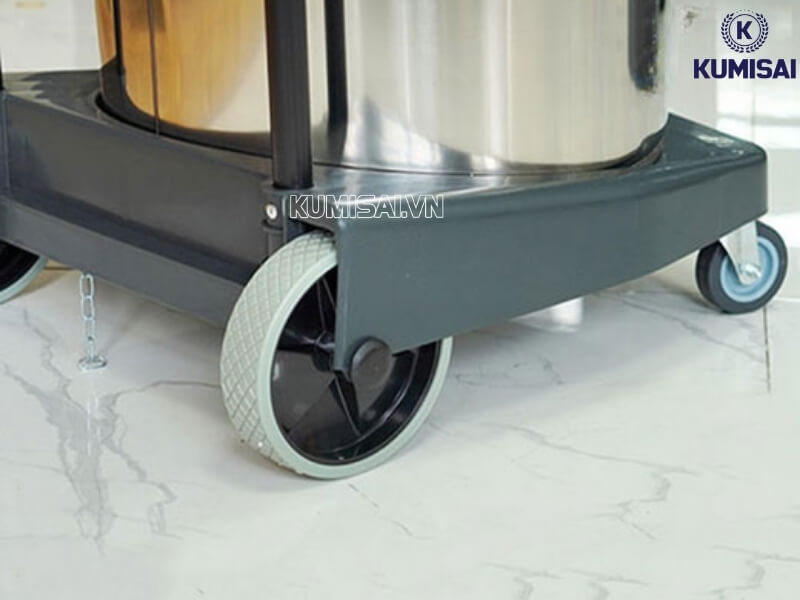 Hệ thống 4 bánh xe di chuyển linh hoạt 