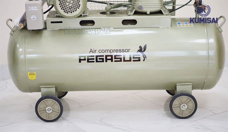 Hệ thống bánh xe bền chắc của máy nén khí Pegasus piston TM-V-0.36/8