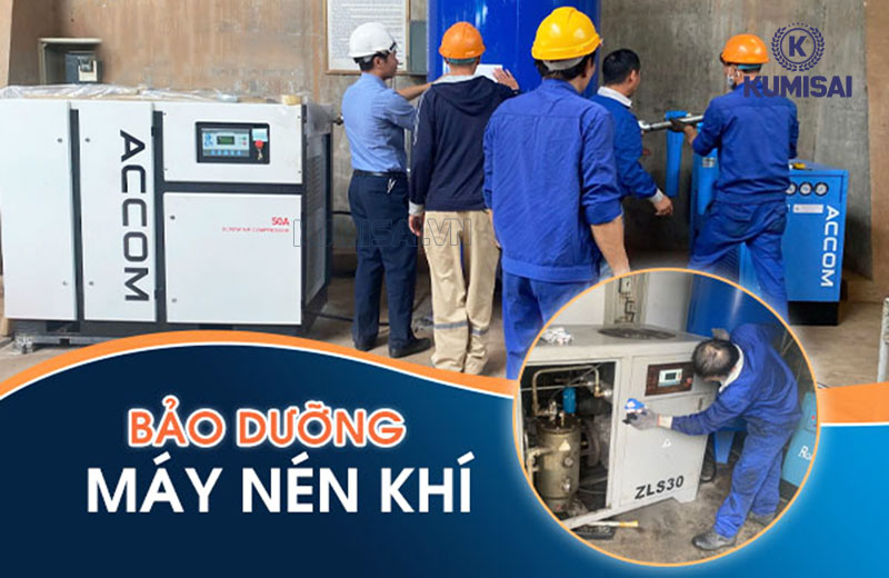 Bảo dưỡng máy nén khí: Chi tiết, Hiệu quả, Chuẩn thợ
