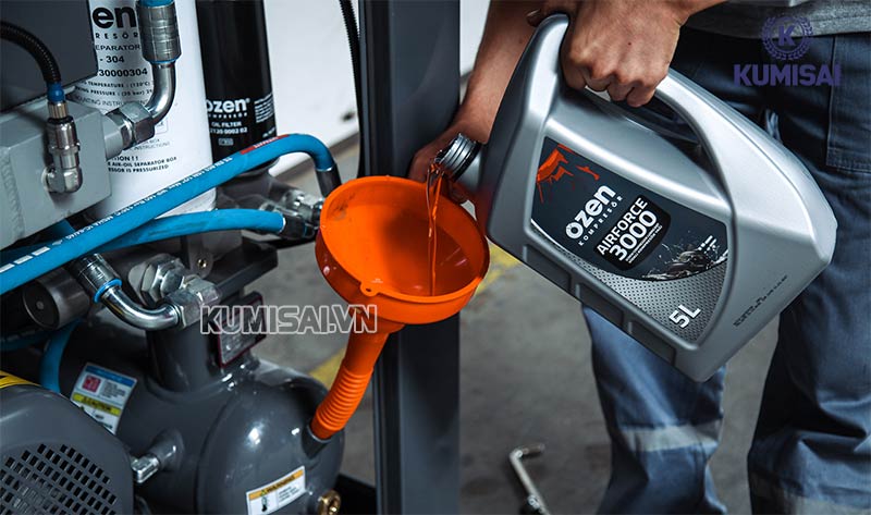 Bảo dưỡng, thêm dầu định kỳ 1 tháng/ lần