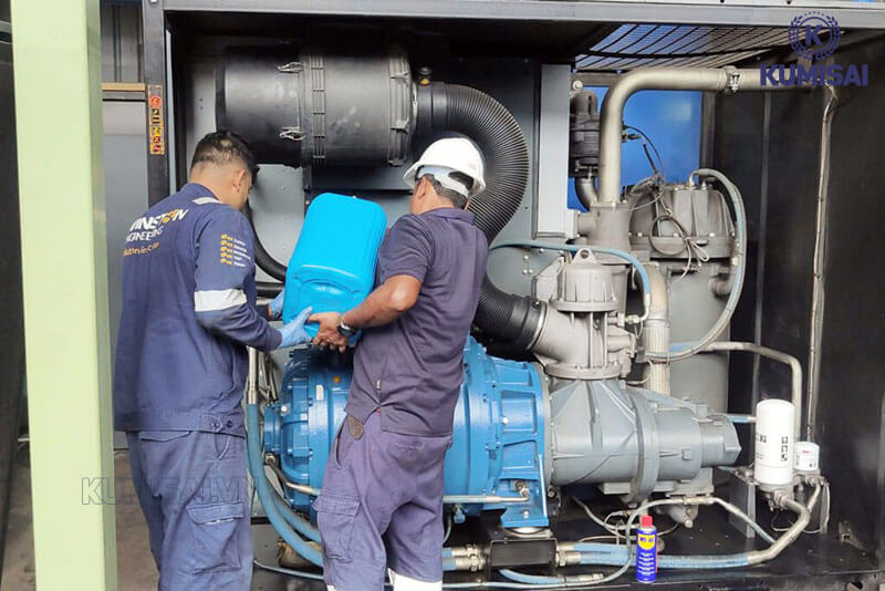 bảo hành máy nén khí trục vít