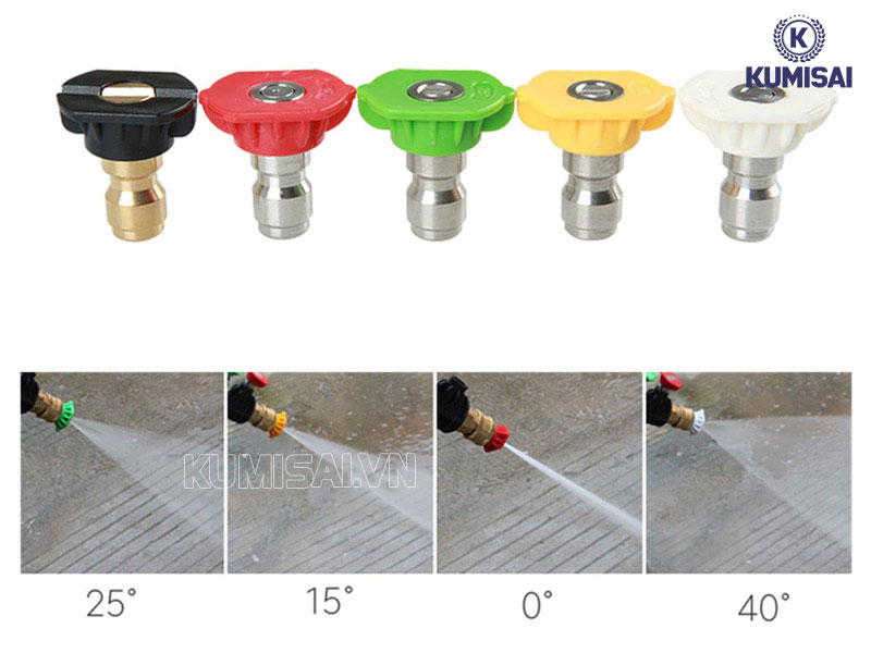 Hệ thống đầu phun đi kèm máy rửa xe máy chạy xăng Lutian 18G30-13A