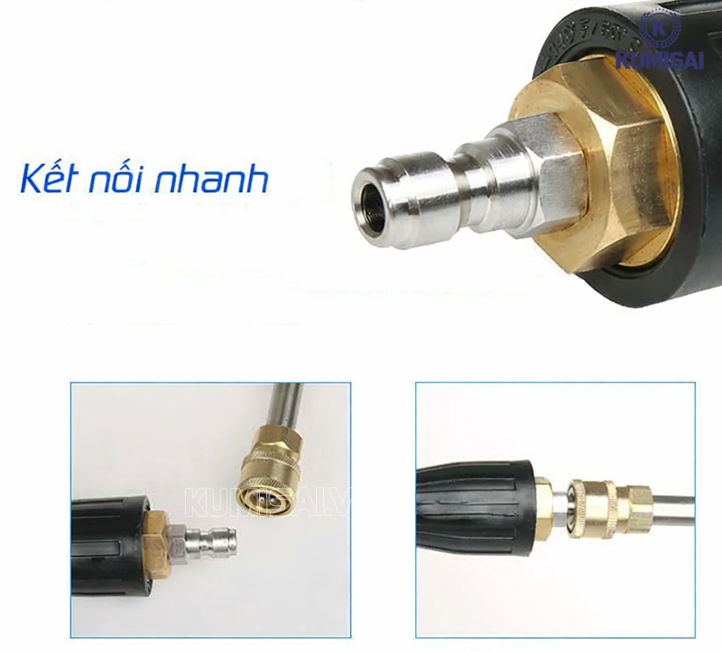 Khả năng kết nối nhanh với súng phun 