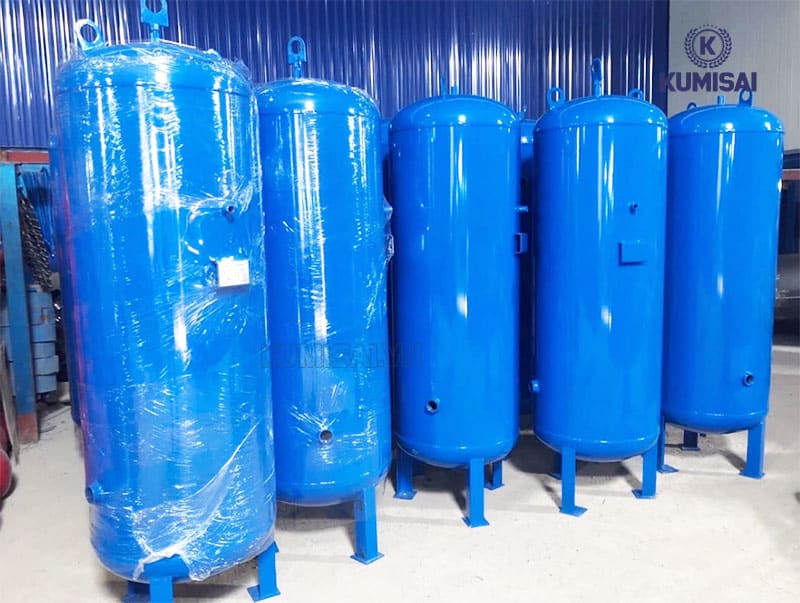 Vỏ bình chứa khí nén 330L phủ sơn tĩnh điện