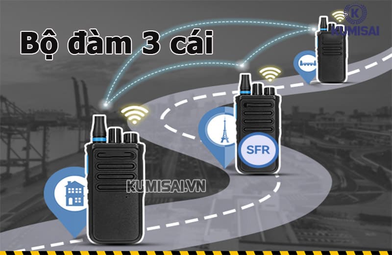 Bộ đàm 3 cái: Chính hãng, Nhiều loại, Sẵn kho
