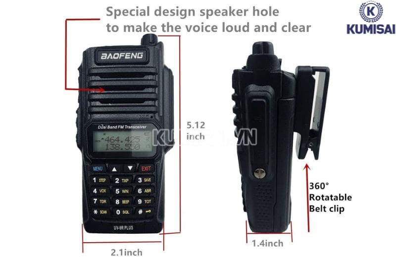Bộ đàm Baofeng 9R Plus ( UHF/VHF)