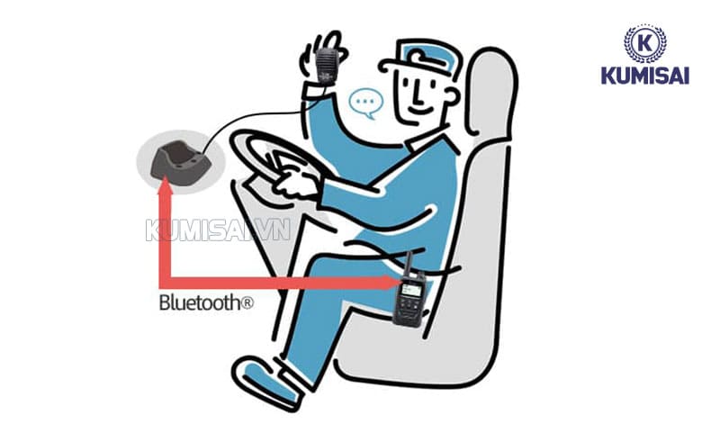 Bộ đàm tích hợp Bluetooth hiện đại, tiện dụng