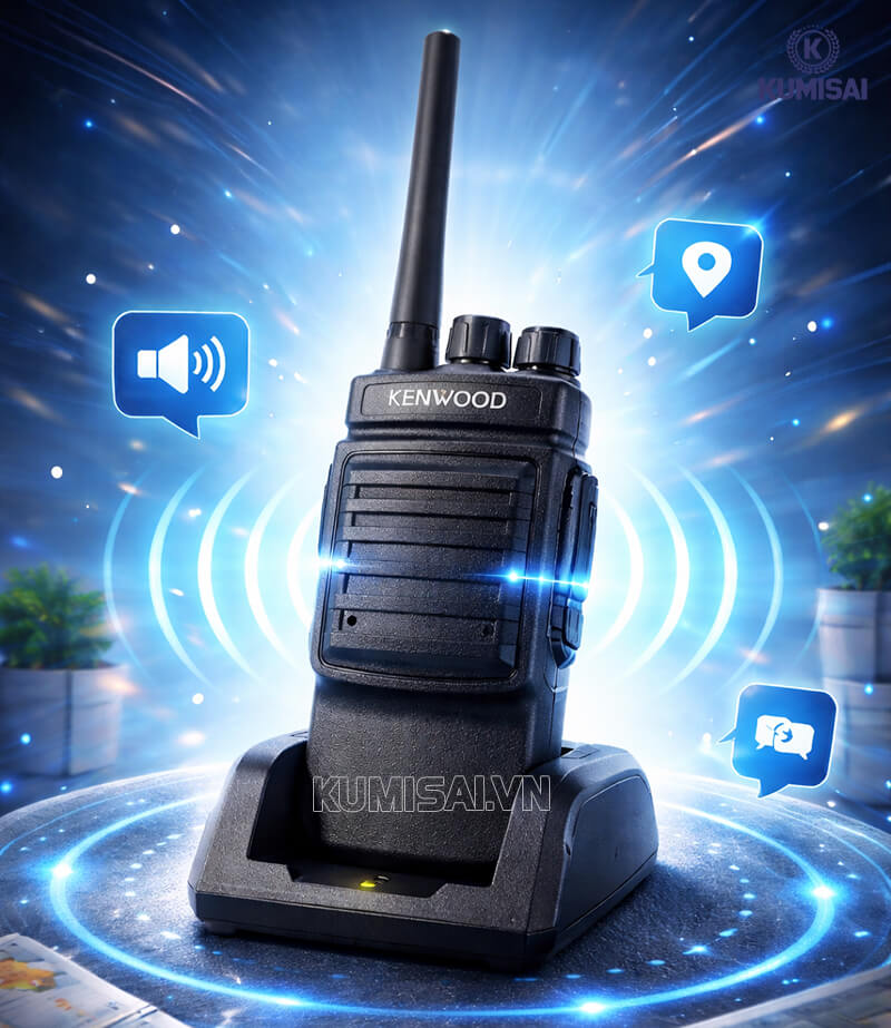 Bộ đàm Kenwood TK 3507 liên lạc mạnh mẽ, ổn định