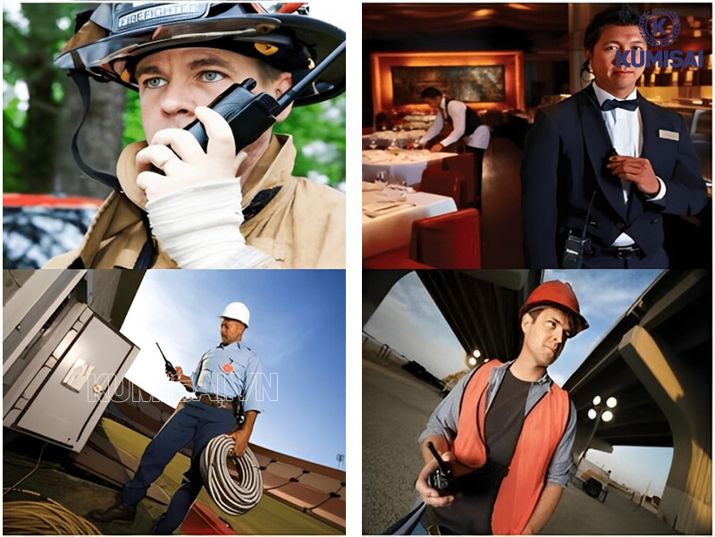 Máy bộ đàm cầm tay Kenwood TK 589 sử dụng trong nhiều lĩnh vực