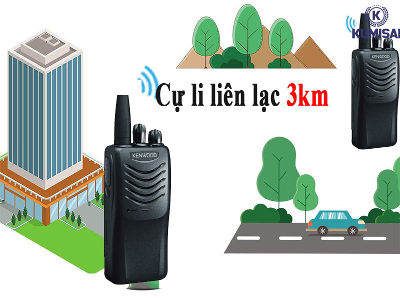 Đa kênh liên lạc, tầm nghe rõ 3km