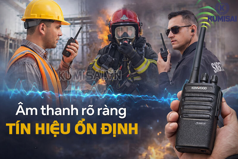 Bộ đàm Kenwood TK 508 Plus liên lạc mạnh mẽ