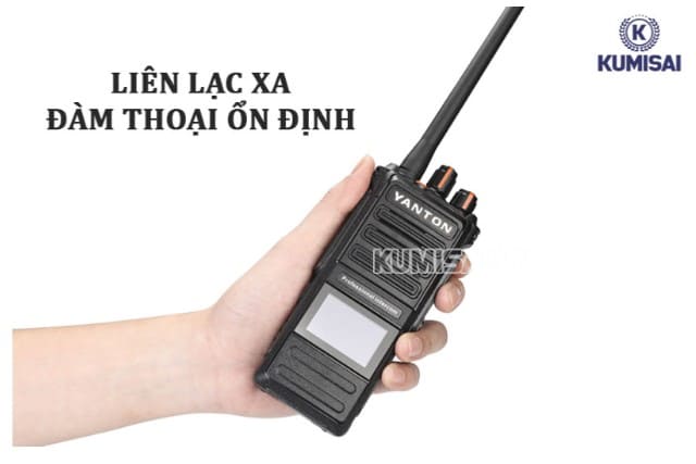 Chất lượng âm thanh bộ đàm yanton rõ, không bị nhiễu, rè 