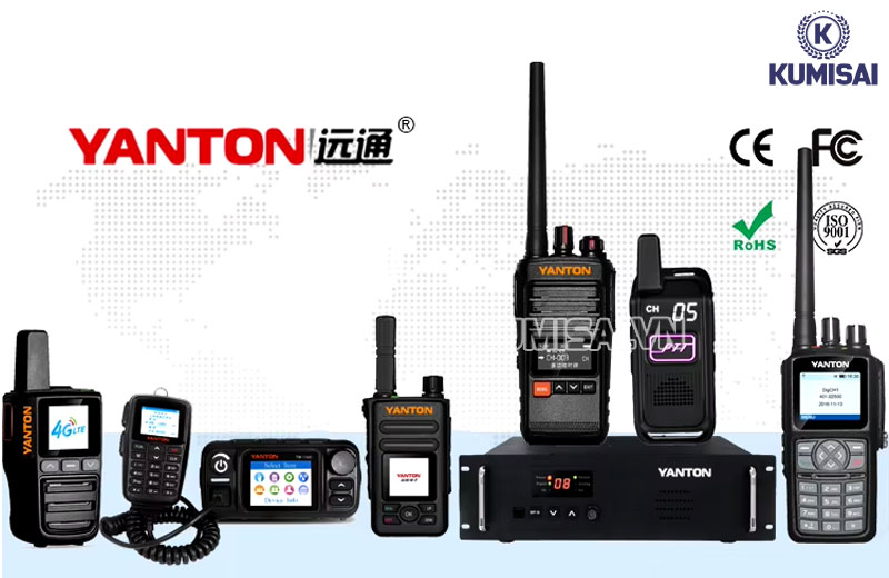 Top 6++ máy bộ đàm Yanton bền đẹp, loa to, giá rẻ
