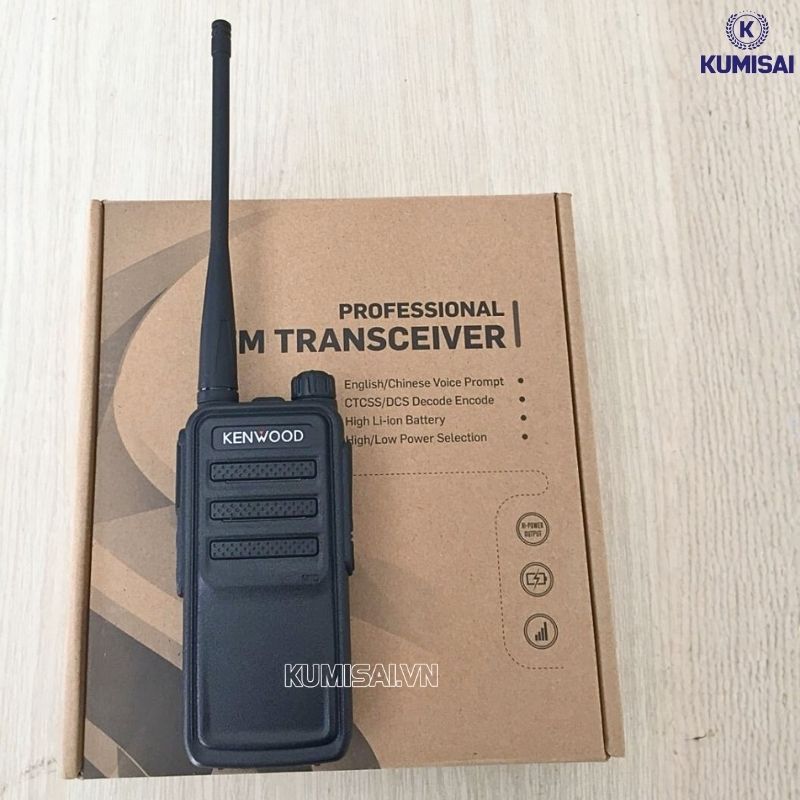 Bộ đàm Kenwood TK 3368 thiết kế nhỏ gọn, dễ thao tác