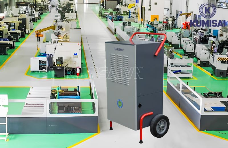 Bố trí máy ở không gian rộng, hỗ trợ máy hút không khí thuận lợi Bố trí máy ở không gian rộng, hỗ trợ máy hút không khí thuận lợi