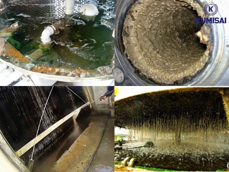 Các dấu hiệu cho thấy người dùng cần thực hiện vệ sinh tháp giải nhiệt