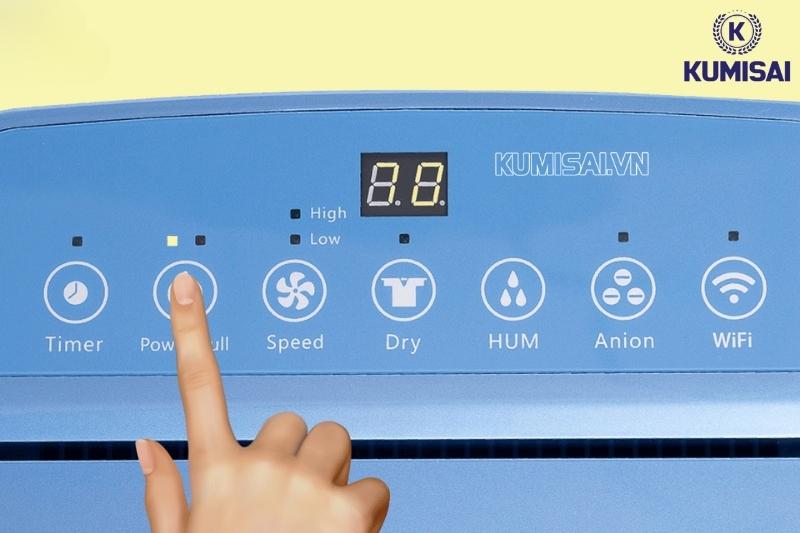 Các nút bấm chức năng trên máy được minh họa rõ ràng