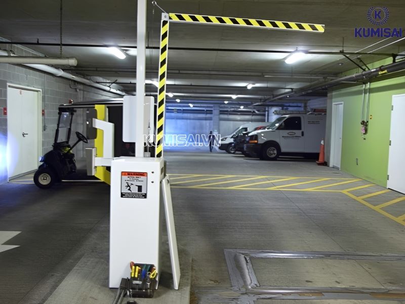 Cách barie cần gập vận hành trong thực tế