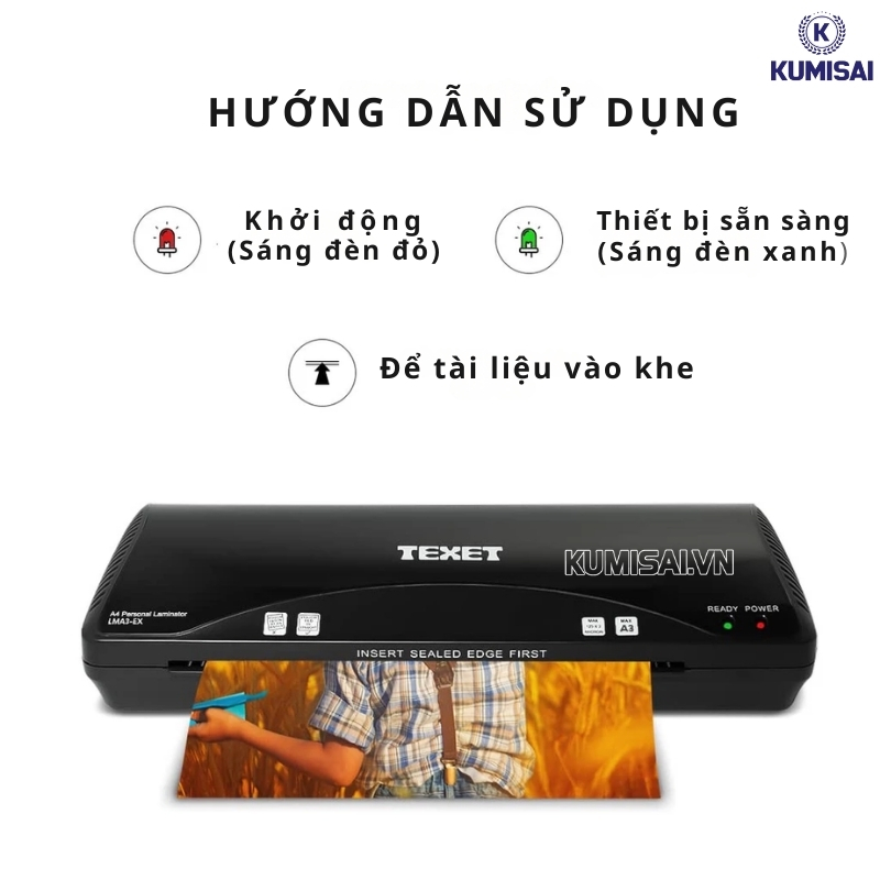 Các bước sử dụng máy ép plastic Texet LMA4-EX