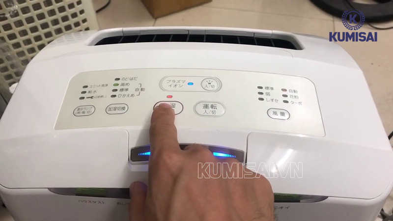 Cài đặt chế độ hoạt động máy trên bảng điều chỉnh