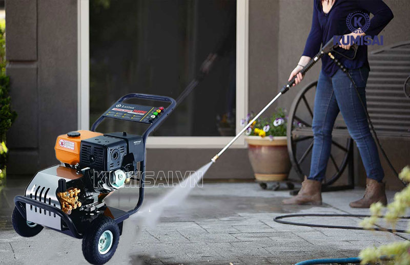 Các bước sử dụng máy rửa xe máy chạy xăng Lutian 18G30-13A
