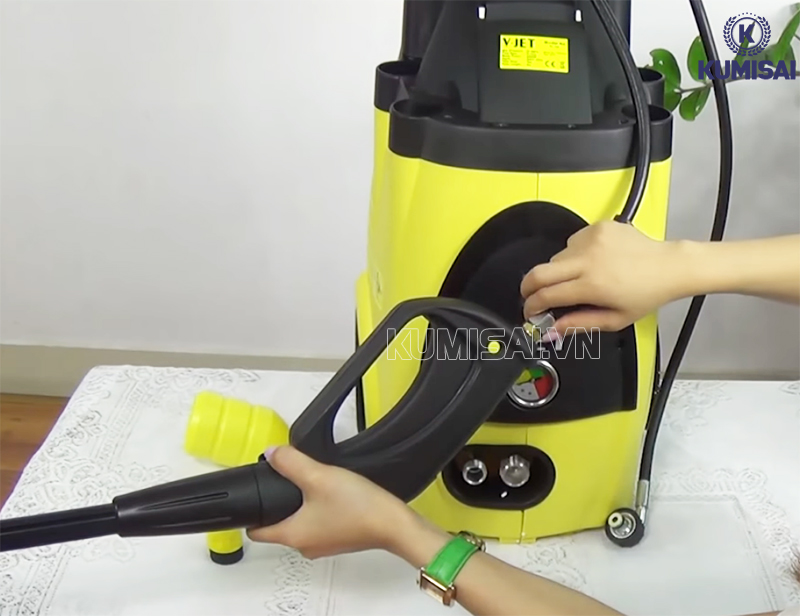 Lắp đặt & sử dụng máy rửa xe mini gia đình V-JET VJ 130