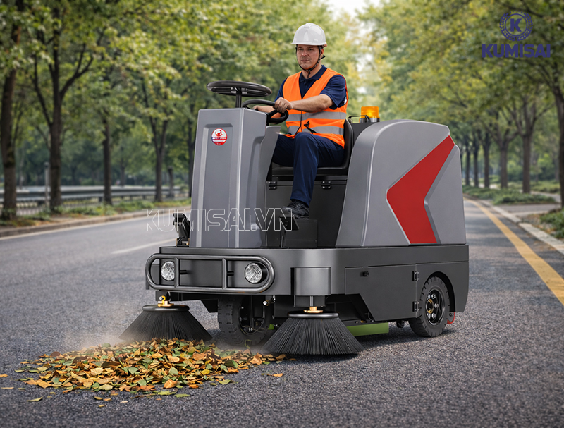 Cách sử dụng xe quét rác ngồi lái DQC - Tech 5F