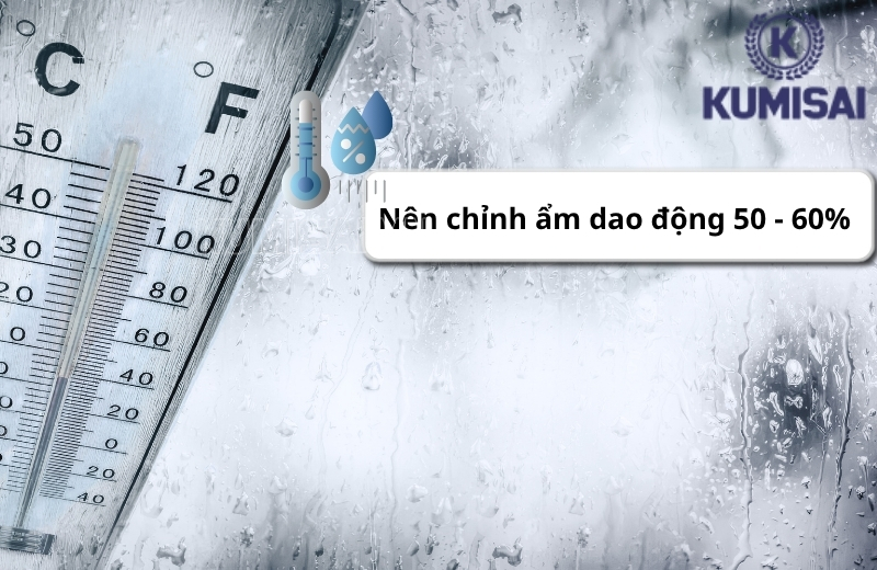Cài đặt ngưỡng ẩm phù hợp để FujiE HM-360EB phát huy tối đa hiệu năng