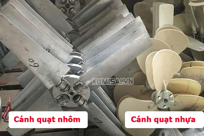 Giá cánh quạt tháp giải nhiệt chênh lệch về chất liệu