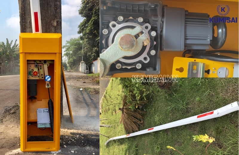 Cấu tạo chung của barie chắn tàu