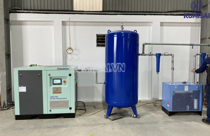 Thành phấn cấu tạo của hệ thống khí nén