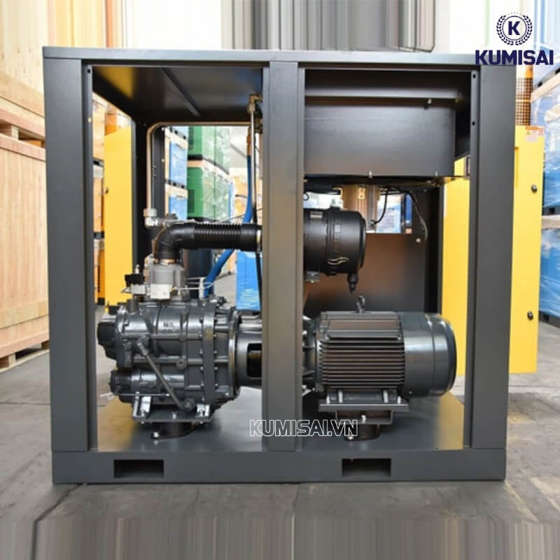 Cấu tạo cơ bản của máy nén khí trục vít 